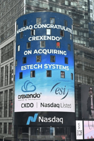 Estech Systems on Times Square Billboard