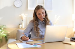 bigstock-Freelance-Operator-Talking-Wit-390341069