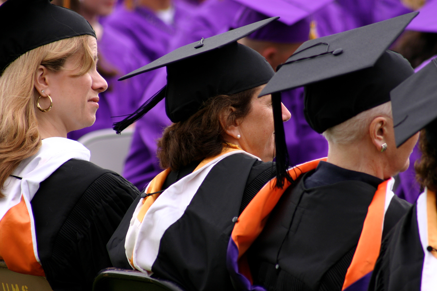 Scholars in caps